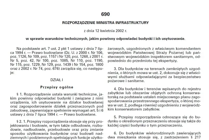 Jakim powinny odpowiadać budynki i ich usytuowanie zgodnie z przepisami?