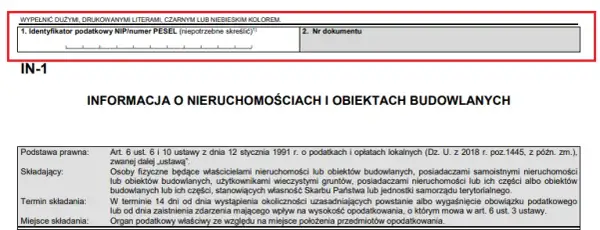 Jak wypełnić mieszkanie w formularzu IN-1 i uniknąć błędów